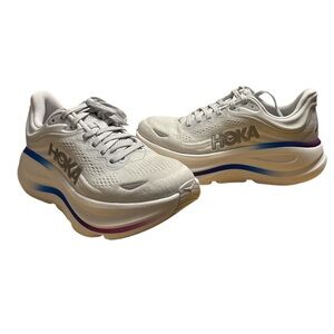 Hoka White and Blue Sneakers